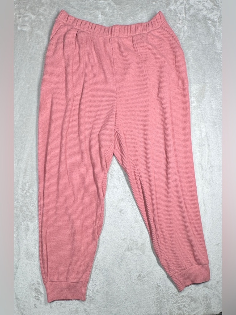 Abercrombie & Fitch A&F The Lounge Collection Dusty Rose Pink Waffle Joggers XL